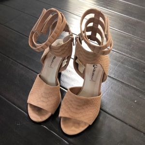 Jeffrey Campbell Nude Strappy Heels